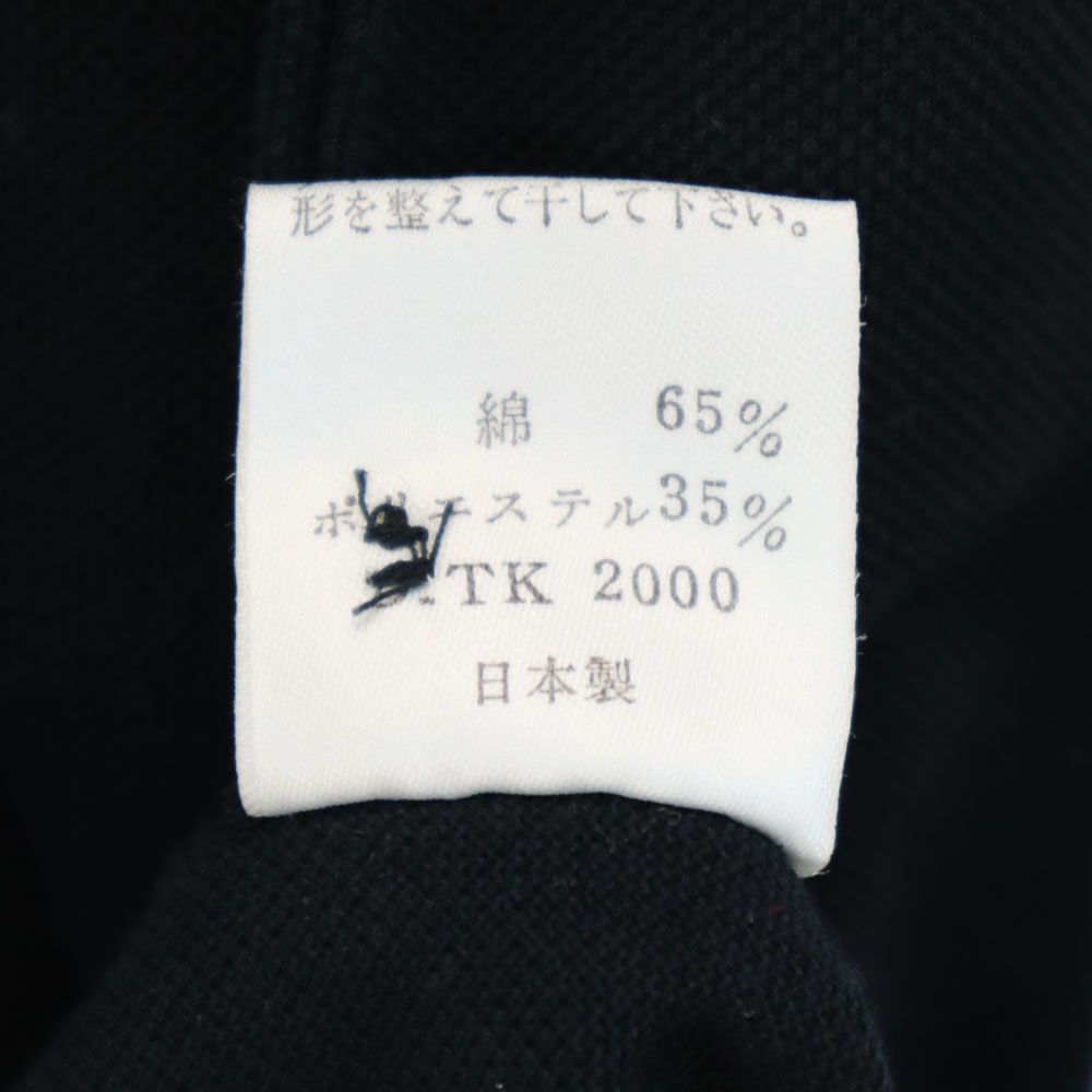 KENZO GOLF ケンゾーゴルフ 90s 日本製 オールド ゴルフ 半袖 ポロシャツ 3 ブラック 鹿の子 メンズ
