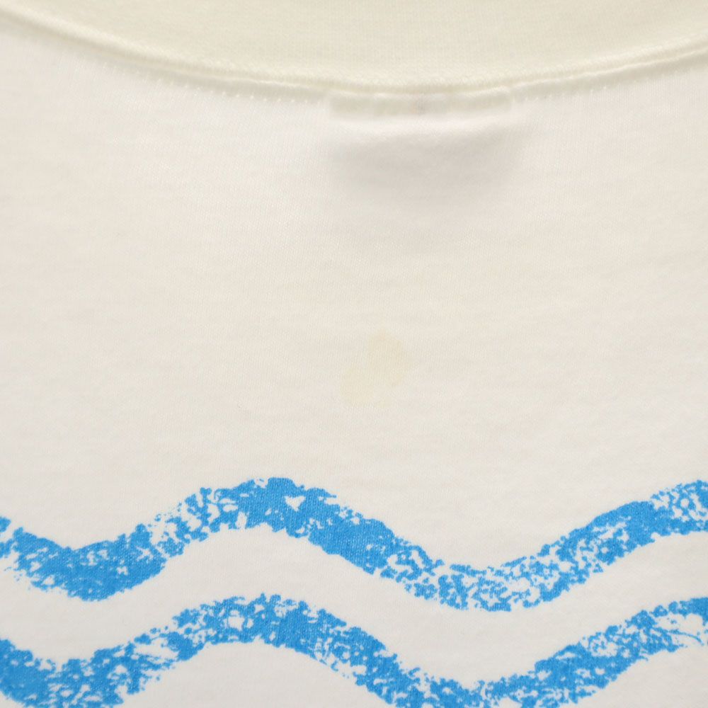 クレイジーシャツ 90s USA製 オールド プリント 半袖 Tシャツ M ホワイト Crazy Shirt メンズ