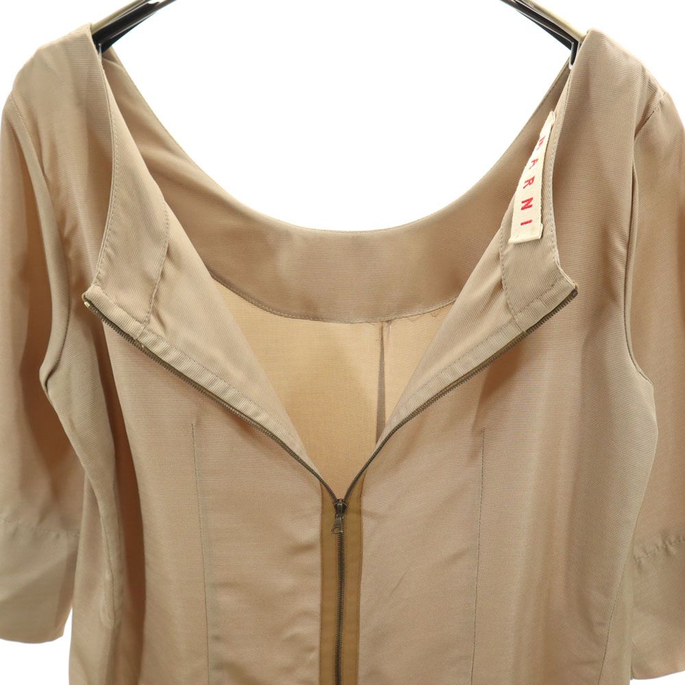 MARNI マルニ イタリア製 5分袖 カットソー 40 ベージュ系 レディース