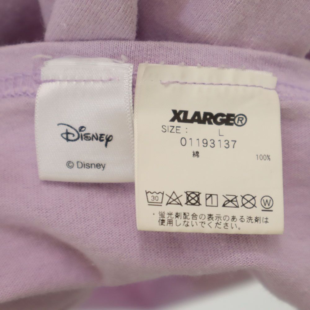 エクストララージ ディズニー バックプリント アラジン 半袖 Tシャツ L パープル XLARGE Disney メンズ