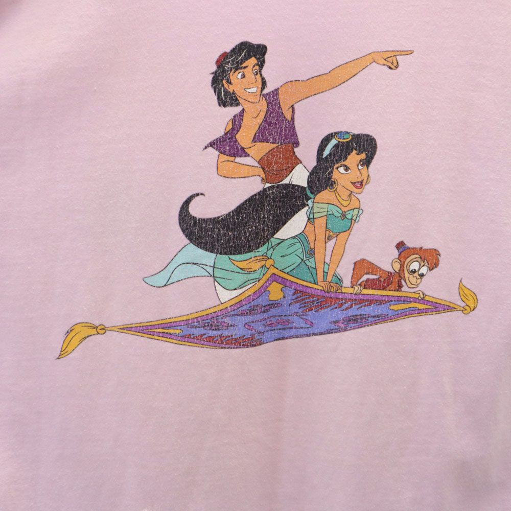 エクストララージ ディズニー バックプリント アラジン 半袖 Tシャツ L パープル XLARGE Disney メンズ