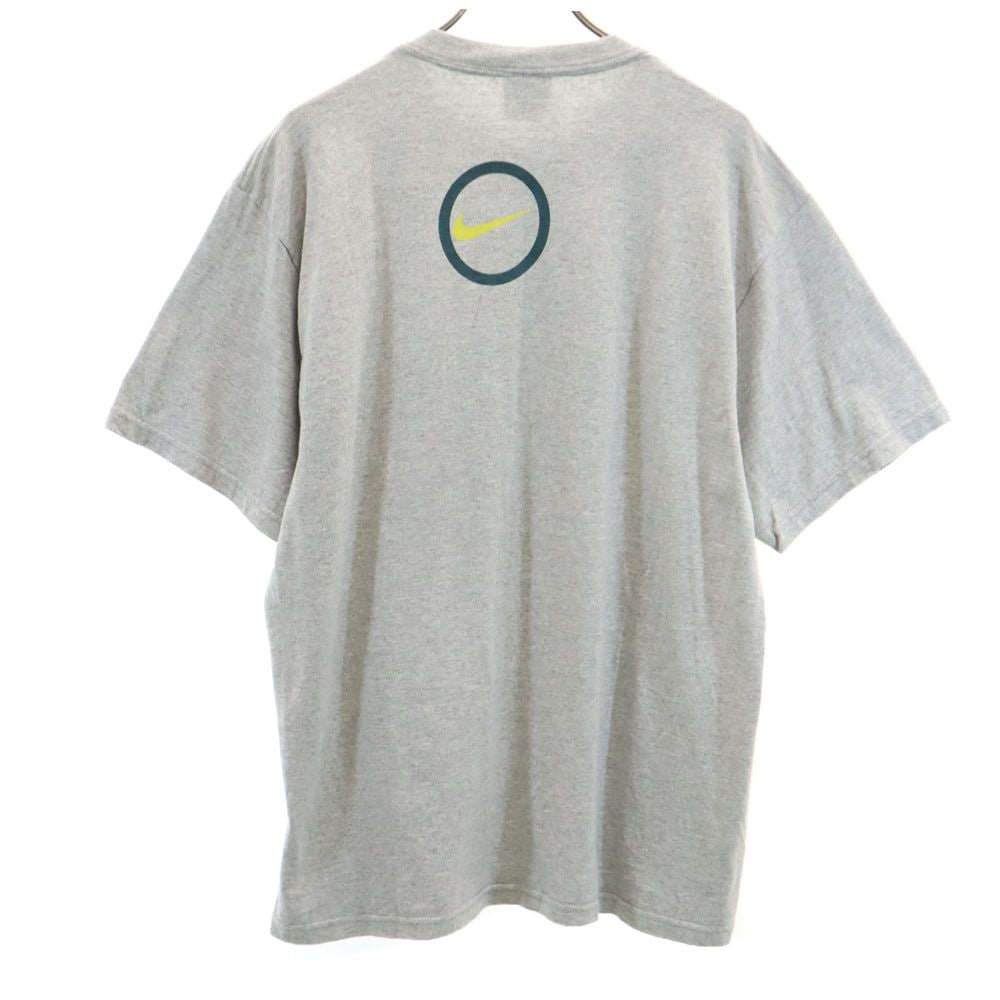 ナイキ 90s USA製 オールド プリント 半袖 Tシャツ M グレー系 NIKE メンズ