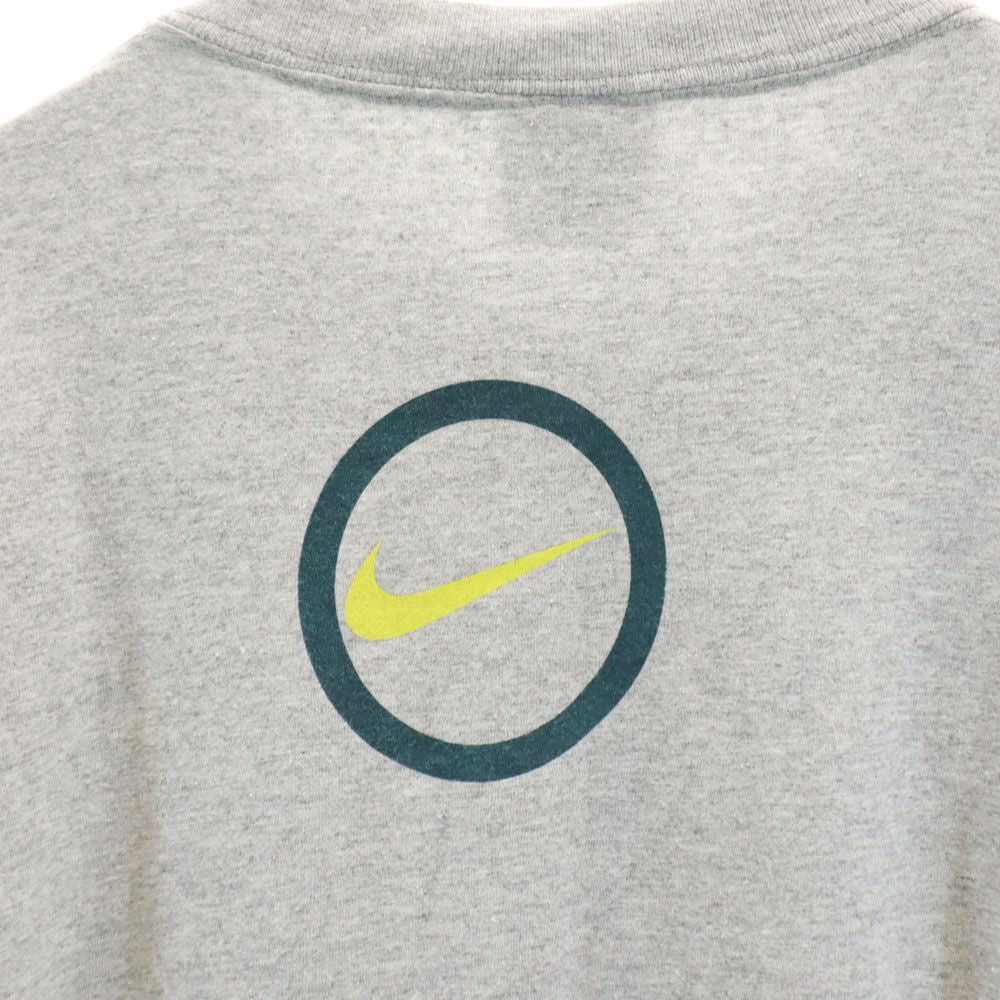 ナイキ 90s USA製 オールド プリント 半袖 Tシャツ M グレー系 NIKE メンズ