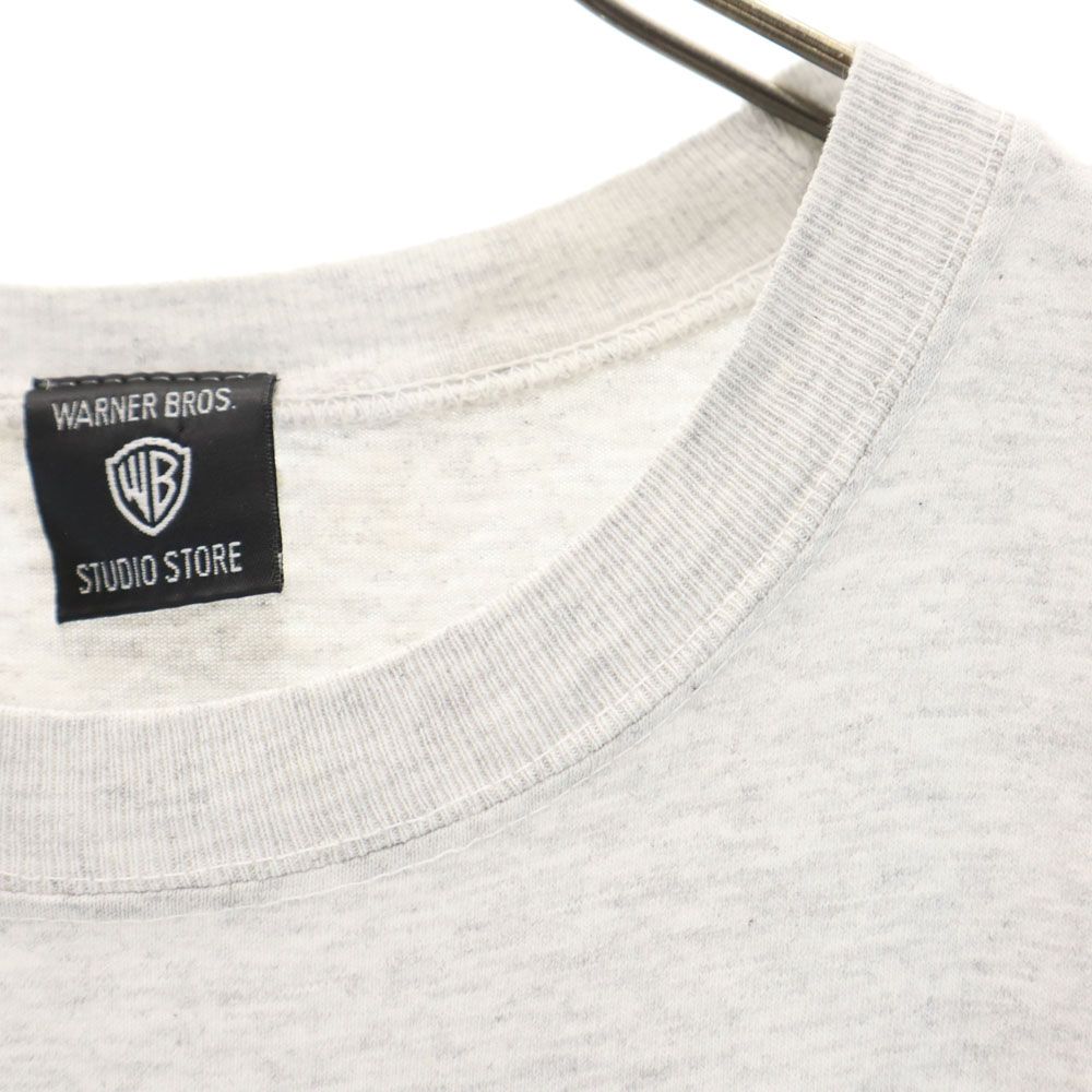 Warner Bros ワーナーブラザース 90s USA製 オールド ルーニーテューンズ プリント 半袖 Tシャツ L グレー系 メンズ