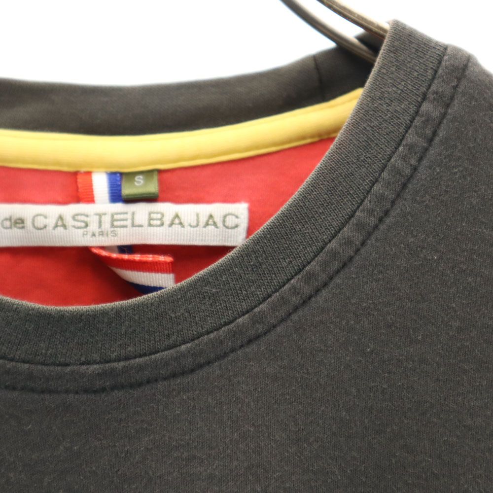 JC de CASTELBAJAC カステルバジャック イタリア製 プリント 半袖 Tシャツ S グレー系 メンズ
