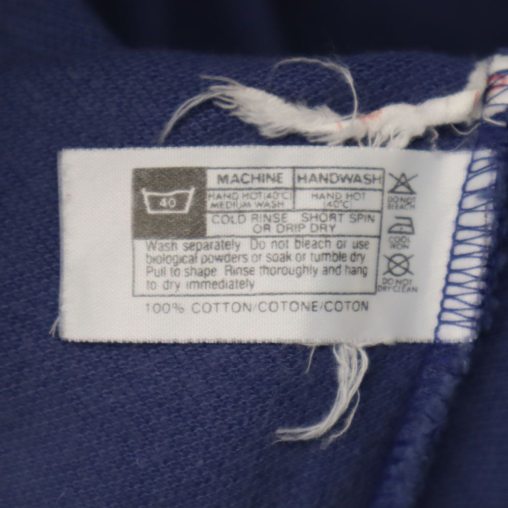 フレッドペリー 90s イギリス製 オールド 半袖 ポロシャツ 40 ネイビー FRED PERRY 鹿の子 メンズ