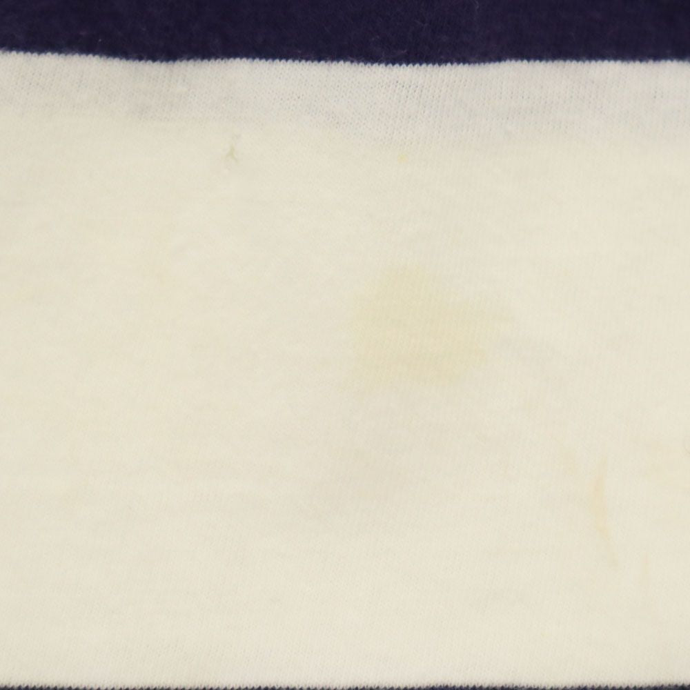 Cross Creek クロスクリーク 90s USA製 オールド ボーダー柄 半袖 Tシャツ M ネイビー×ホワイト 胸ポケット メンズ