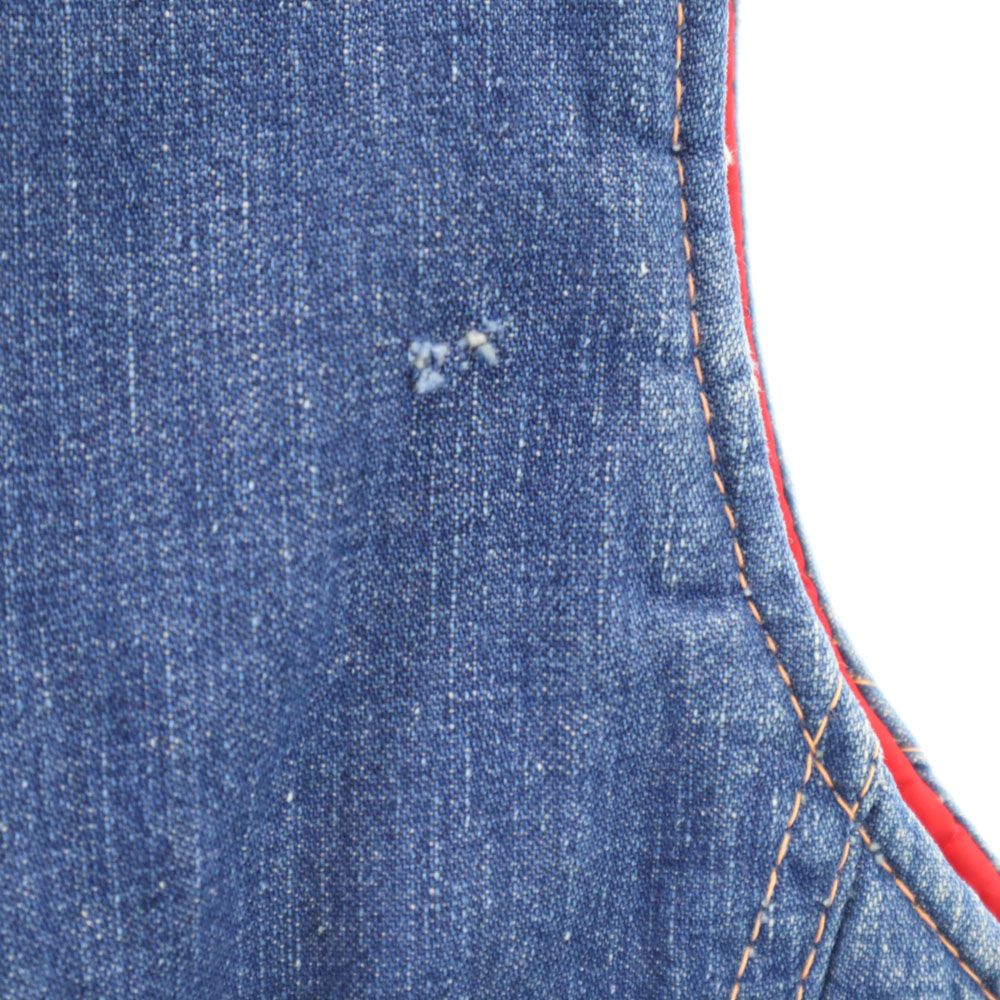 smart style スマートスタイル 70s ヴィンテージ デニム ベスト 裏キルティング レディース