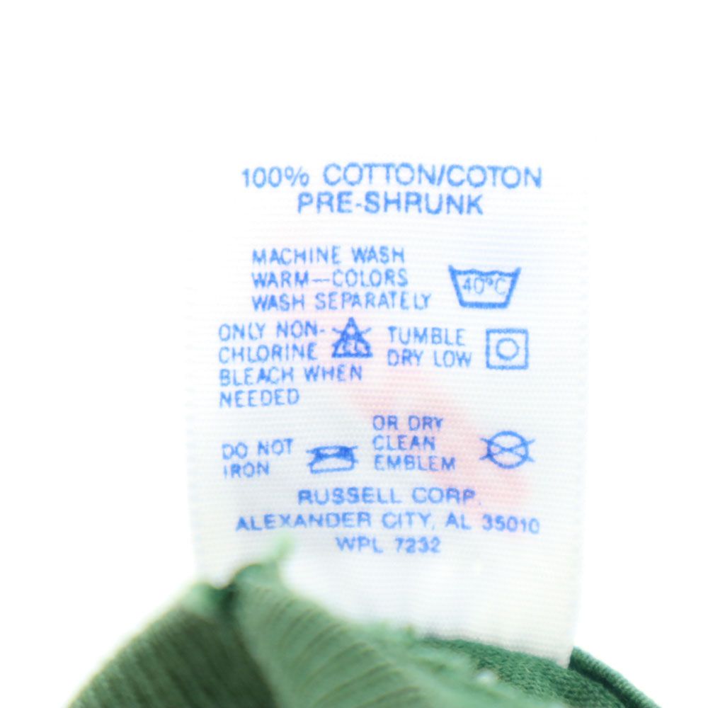 ジャージーズ 90s USA製 オールド プリント 半袖 Tシャツ M グリーン系 JERZEES メンズ