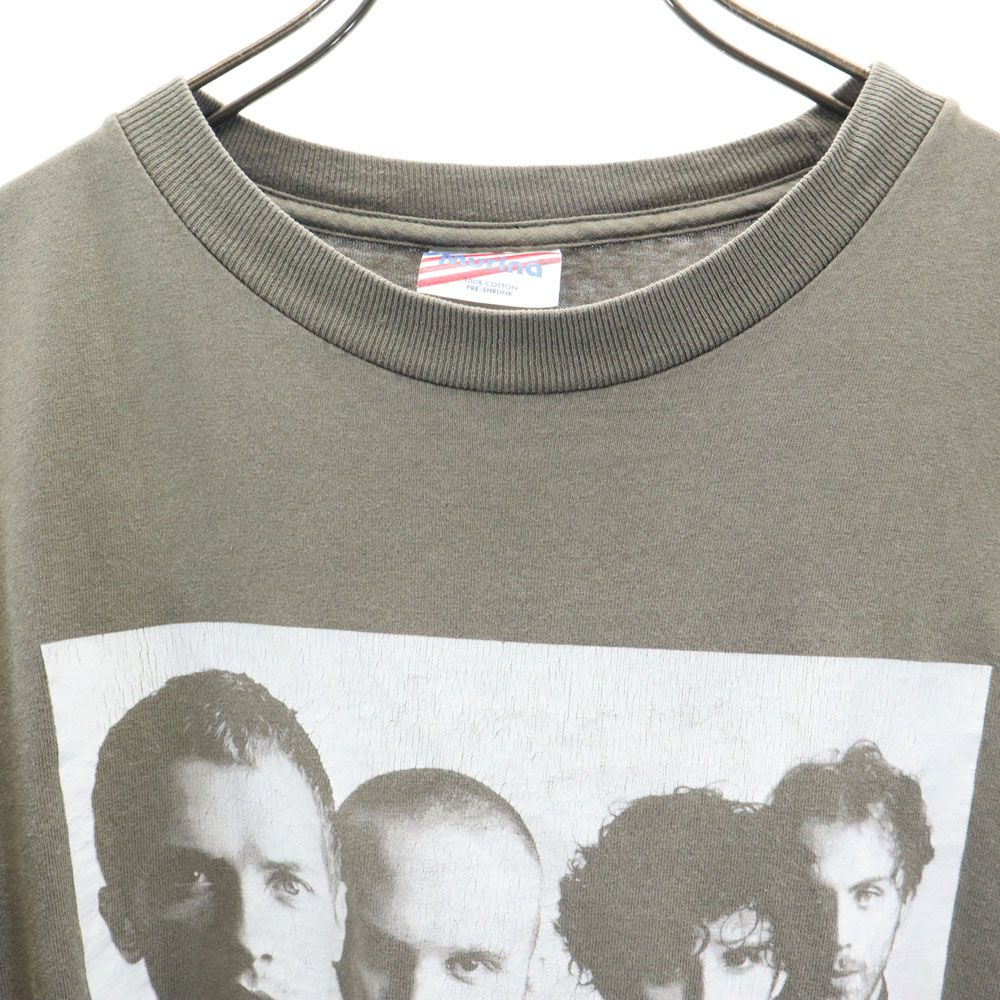ムリナ 00s USA製 COLDPLAYツアー プリント 半袖 Tシャツ M カーキ系 Murina バンT メンズ