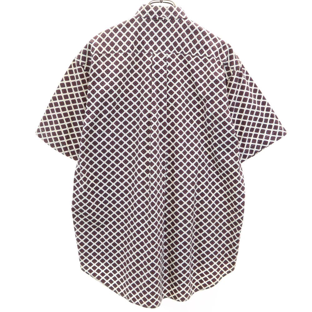 TOMMY HILFIGER トミーヒルフィガー 90s オールド フラッグタグ 総柄 半袖 ボタンダウンシャツ M メンズ