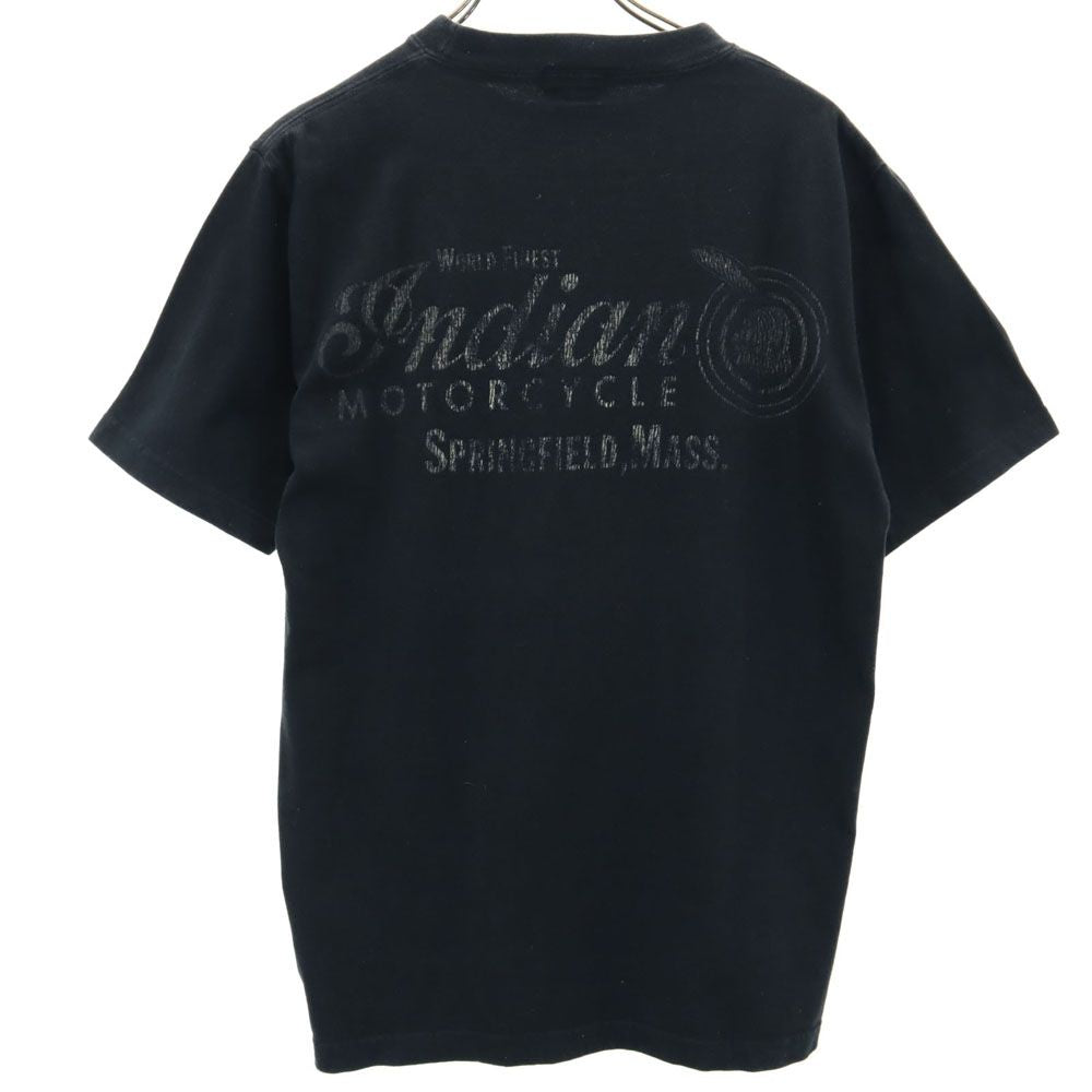 Indian Motorcycle インディアンモーターサイクル 東洋エンタープライズ プリント 半袖 Tシャツ ブラック系 メンズ