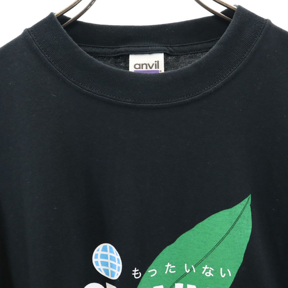 アンビル プリント 半袖 Tシャツ M ブラック anbil メンズ