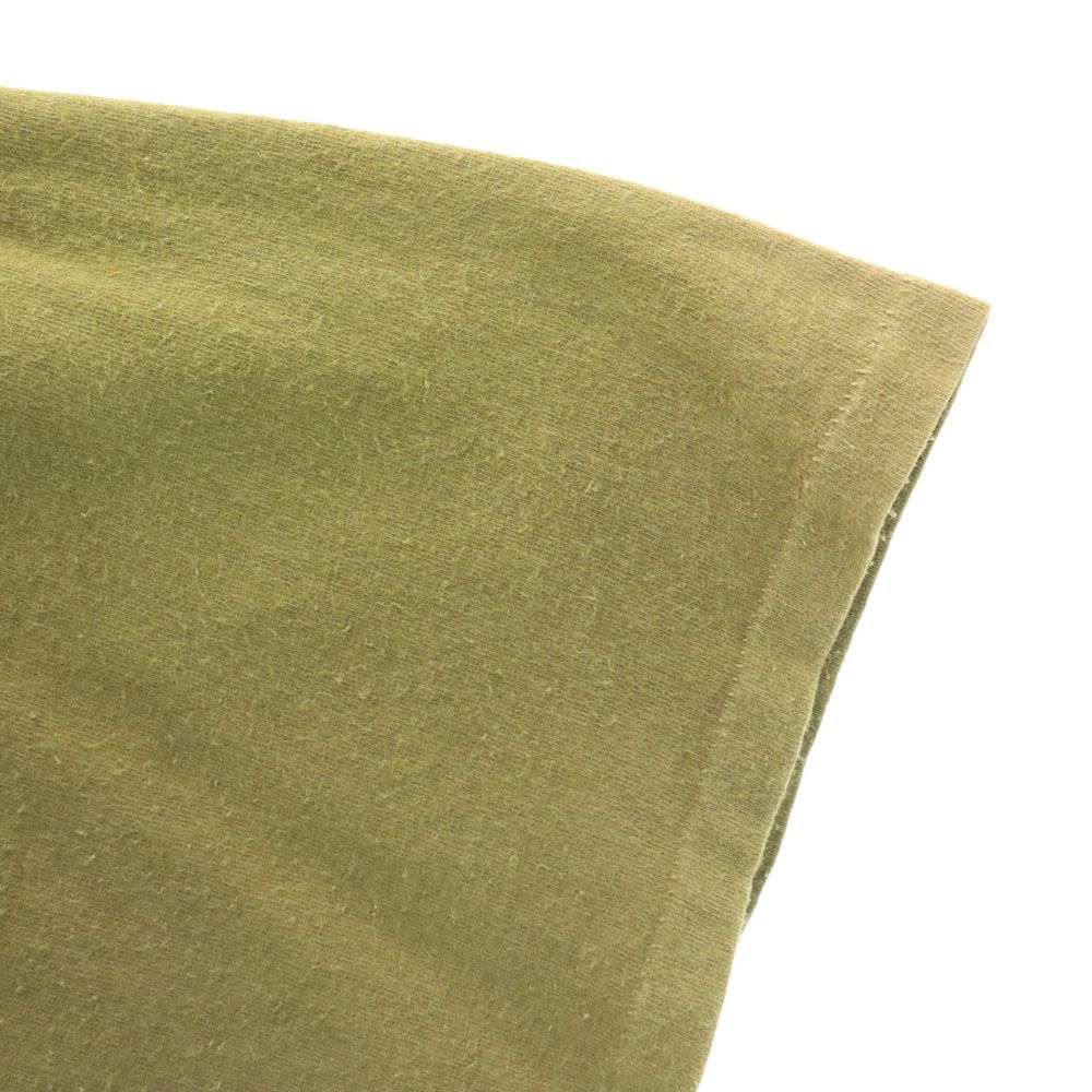 TAGRAG 90s USA製 オールド プリント 半袖 Tシャツ ONE カーキ メンズ