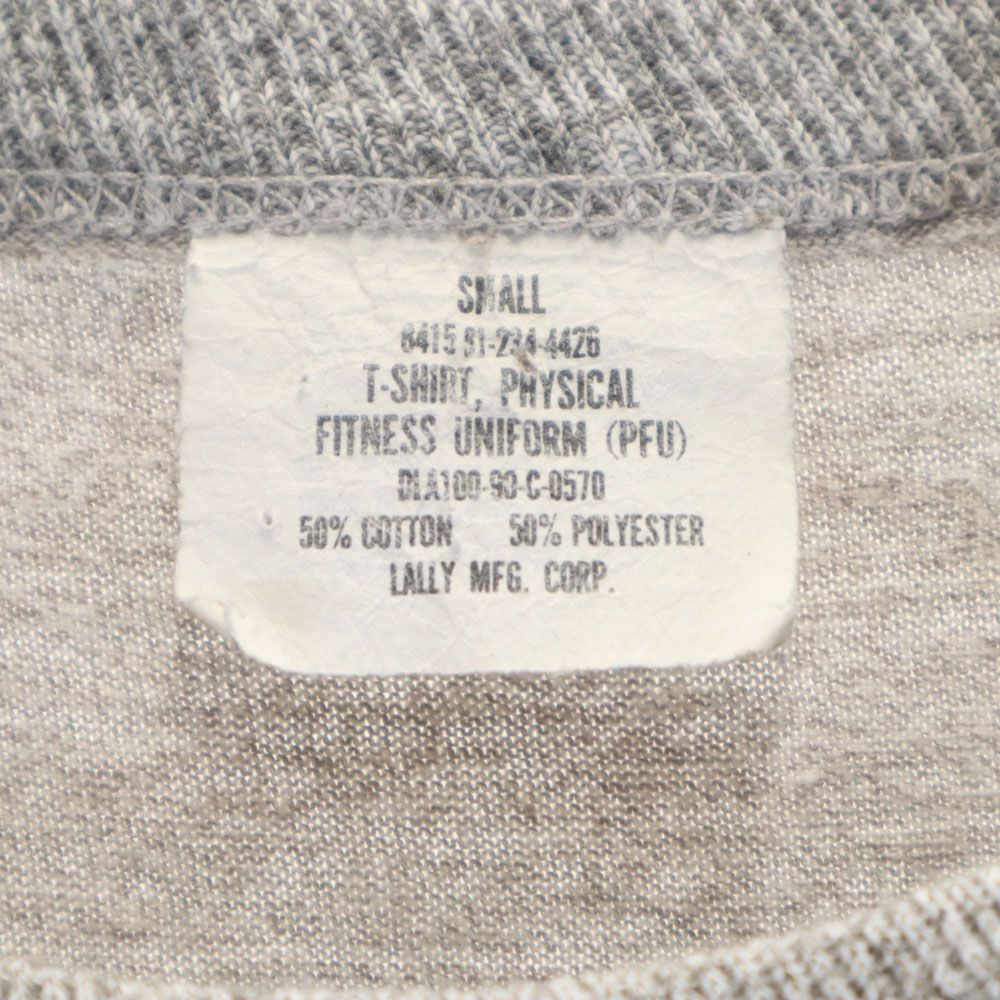 US ARMY アメリカ軍 90s DLA トレーニングT 半袖 Tシャツ S グレー メンズ