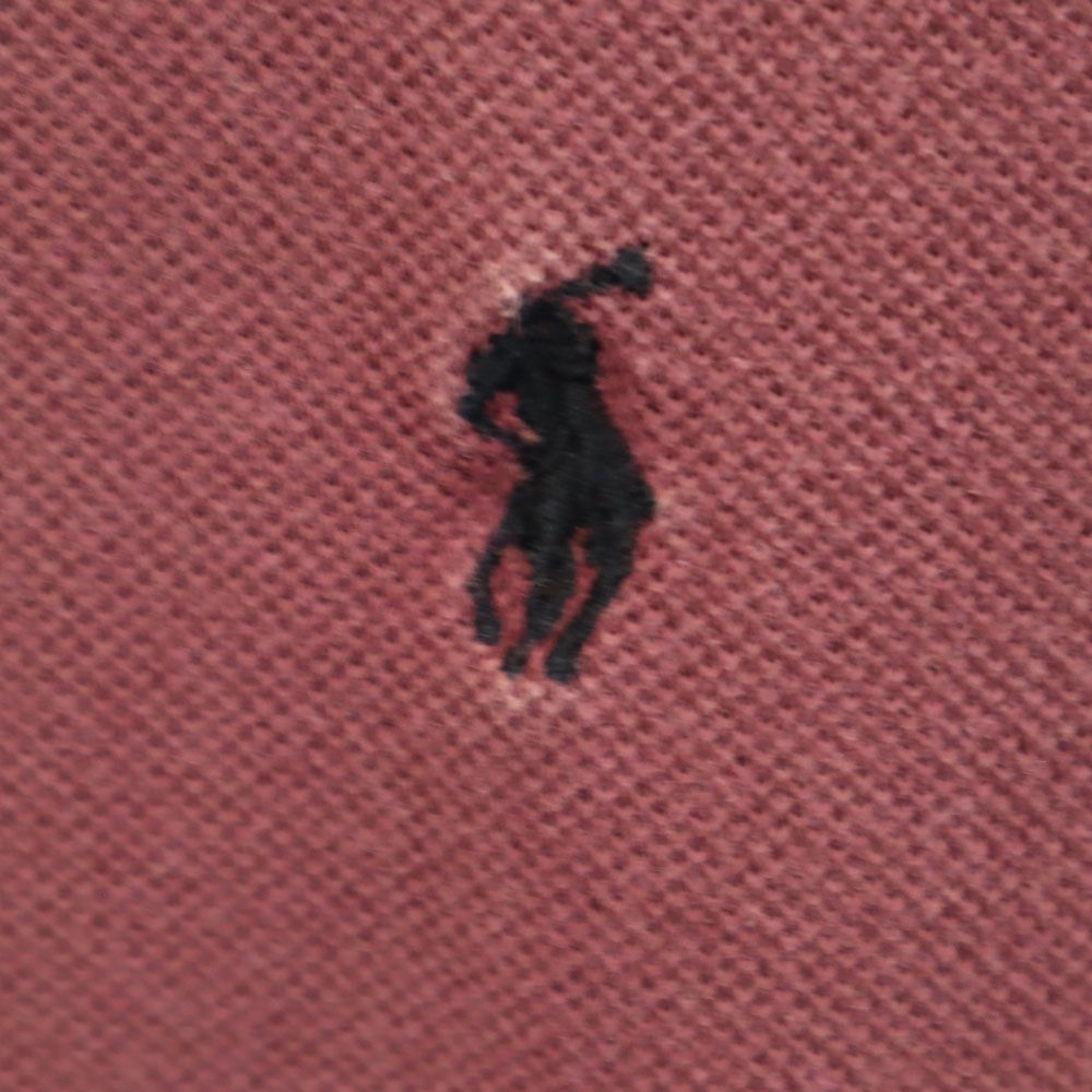 Polo by Ralph Lauren ポロバイラルフローレン USA製 半袖 ポロシャツ S ブラウン系 鹿の子地 メンズ