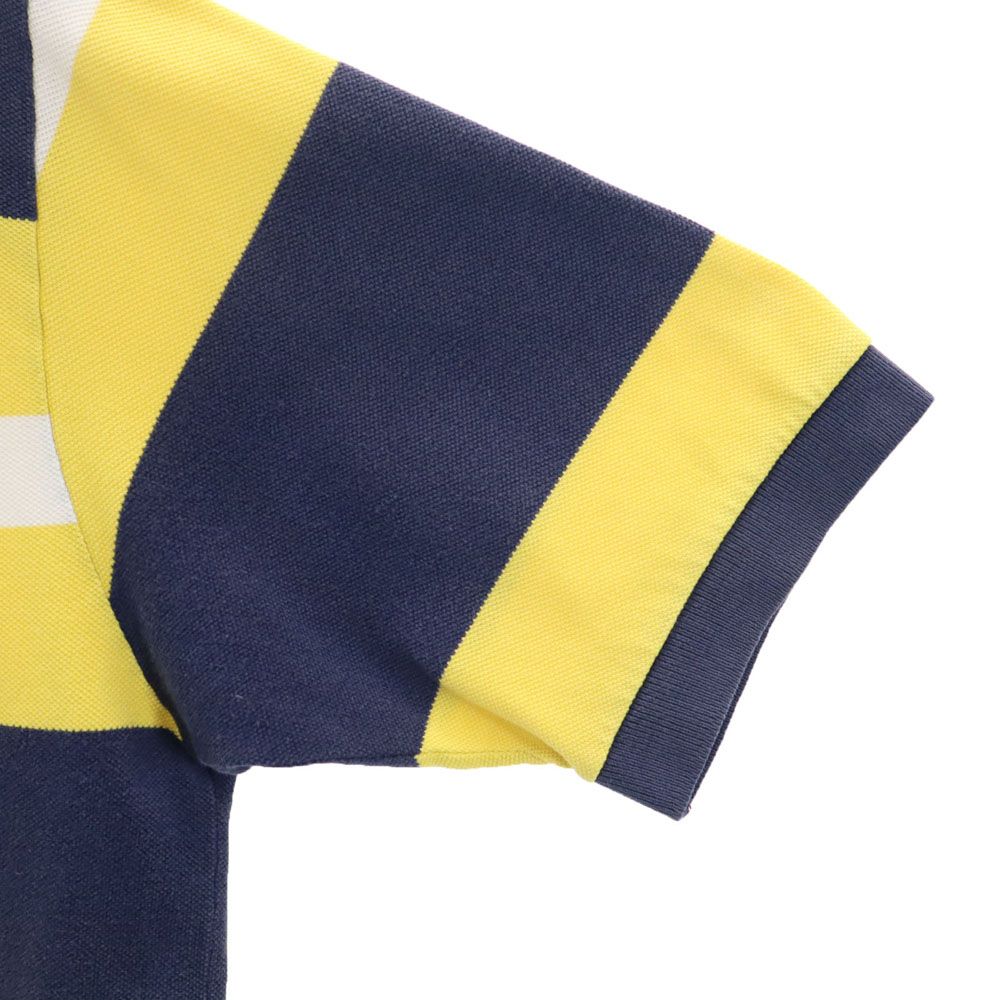 Polo by Ralph Lauren ポロバイラルフローレン ボーダー 半袖 ポロシャツ S イエロー系 鹿の子 メンズ