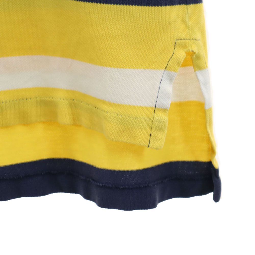 Polo by Ralph Lauren ポロバイラルフローレン ボーダー 半袖 ポロシャツ S イエロー系 鹿の子 メンズ