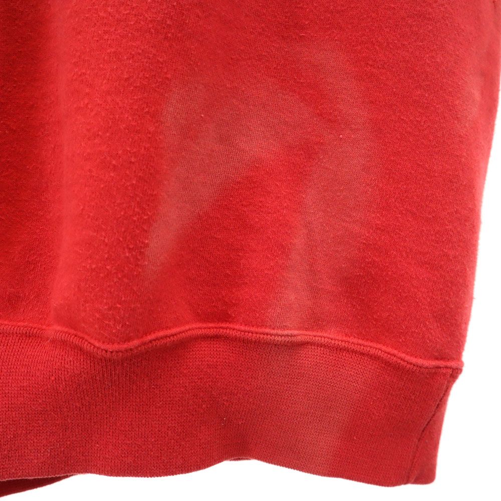 アディダス 70s 80s デサント製 ヴィンテージ トレフォイルロゴ 半袖 Tシャツ O レッド系 adidas メンズ