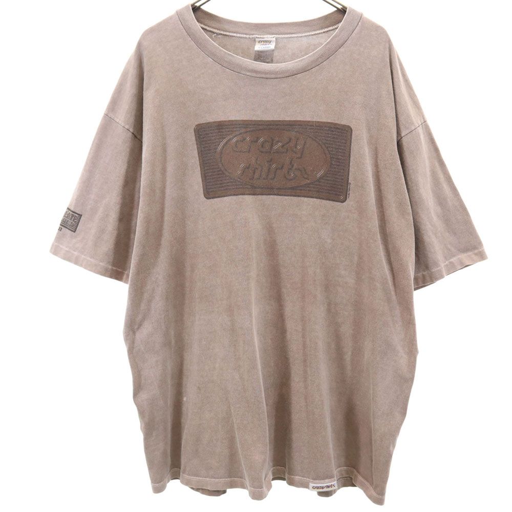 Crazy Shirt クレイジーシャツ 90s USA製 オールド 半袖 Tシャツ XL ブラウン系 メンズ