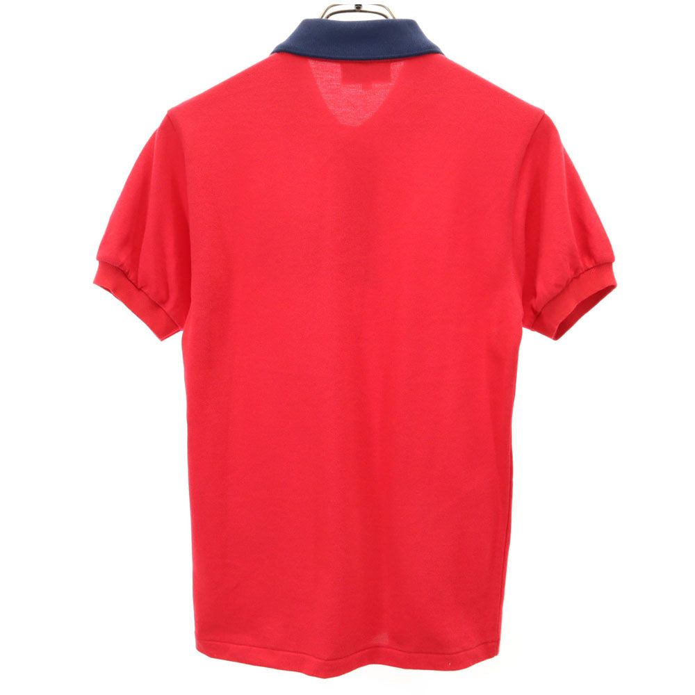 CHEMISE LACOSTE シュミーズラコステ 半袖 ポロシャツ 2 赤 鹿の子地 メンズ