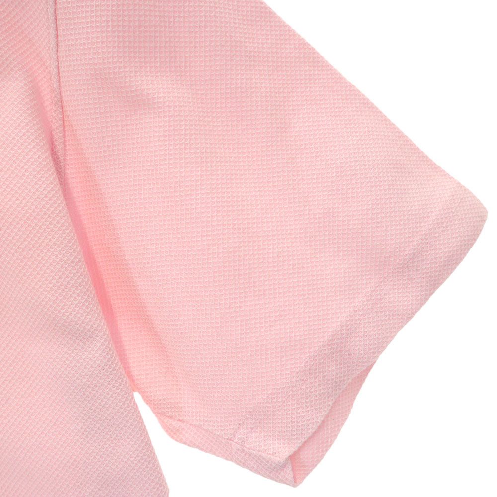 LANVIN LA COLLECTION ランバンコレクション 日本製 半袖 ポロシャツ M ピンク系 鹿の子 メンズ