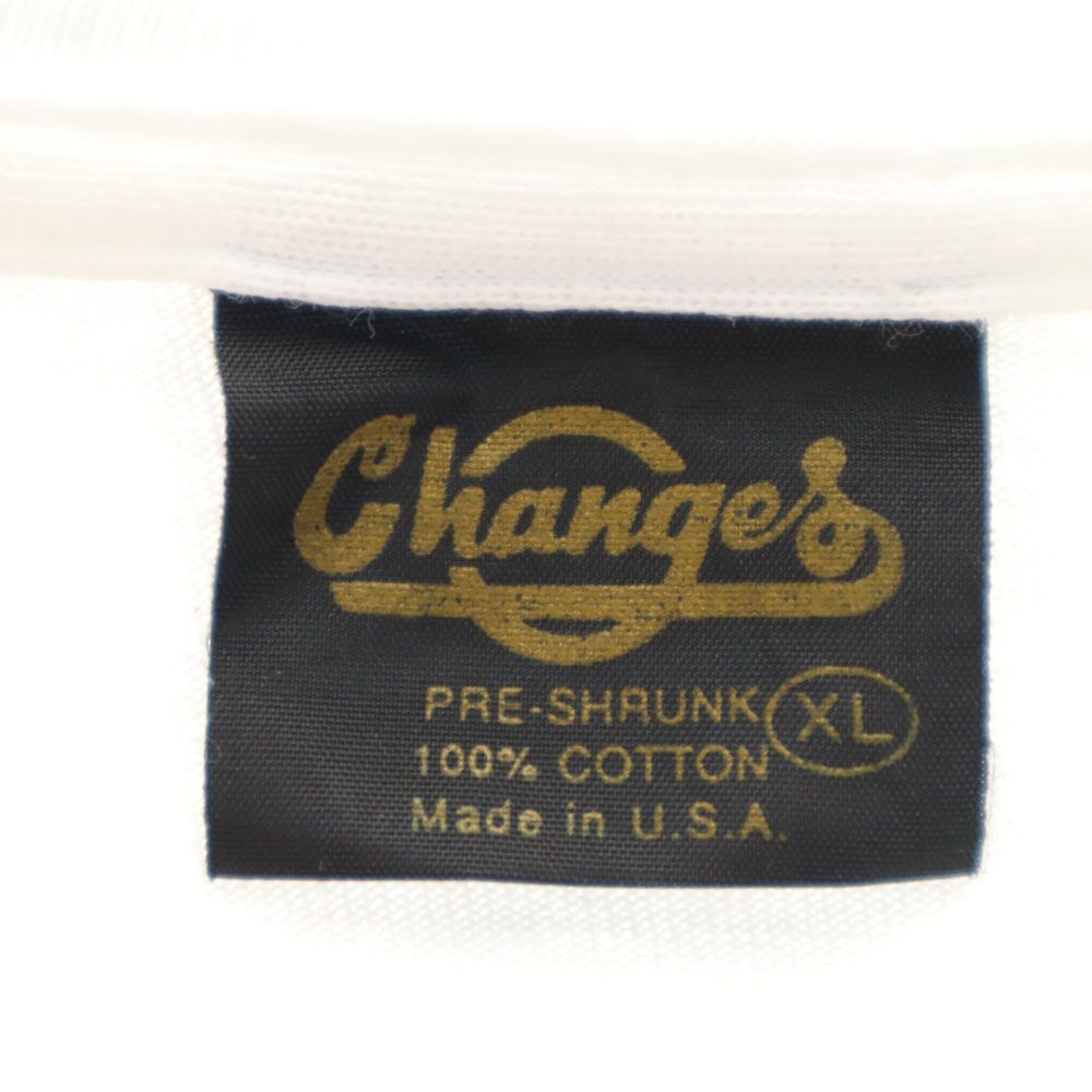 チェンジーズ 90s USA製 ワーナーブラザーズ バックスバニー プリント バッグス・バニー 半袖 Tシャツ XL ホワイト Changes メンズ