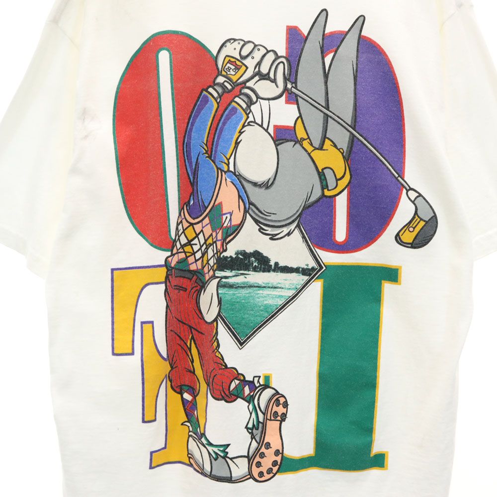 チェンジーズ 90s USA製 ワーナーブラザーズ バックスバニー プリント バッグス・バニー 半袖 Tシャツ XL ホワイト Changes メンズ