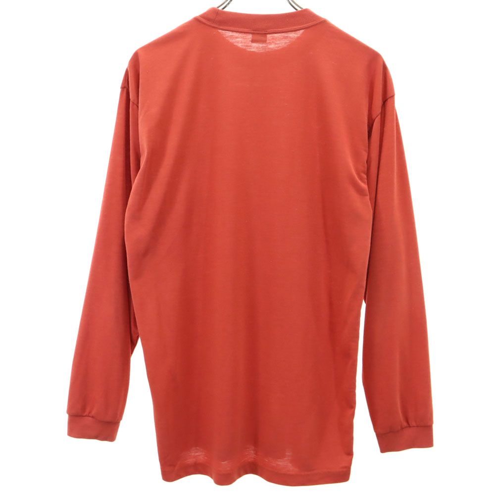 モンベル アウトドア 長袖 Tシャツ L オレンジ系 mont-bell ロンT メンズ