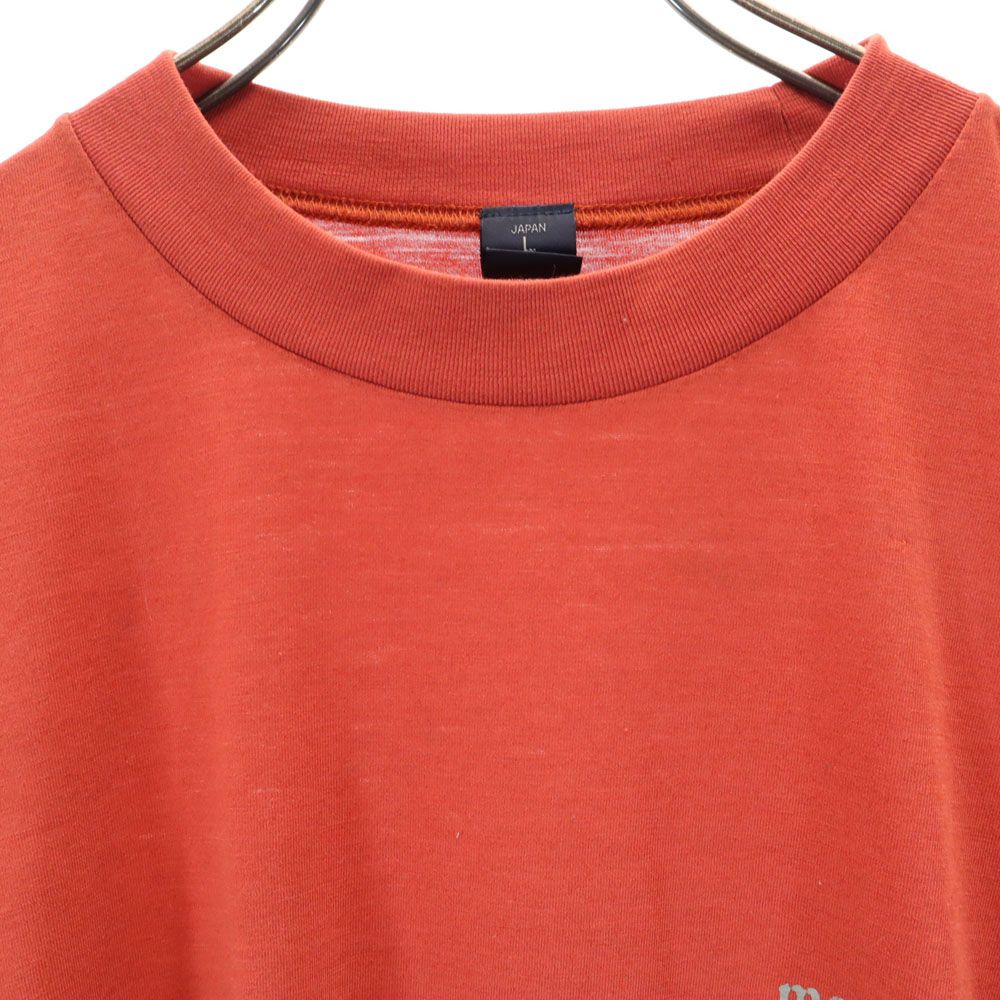 モンベル アウトドア 長袖 Tシャツ L オレンジ系 mont-bell ロンT メンズ