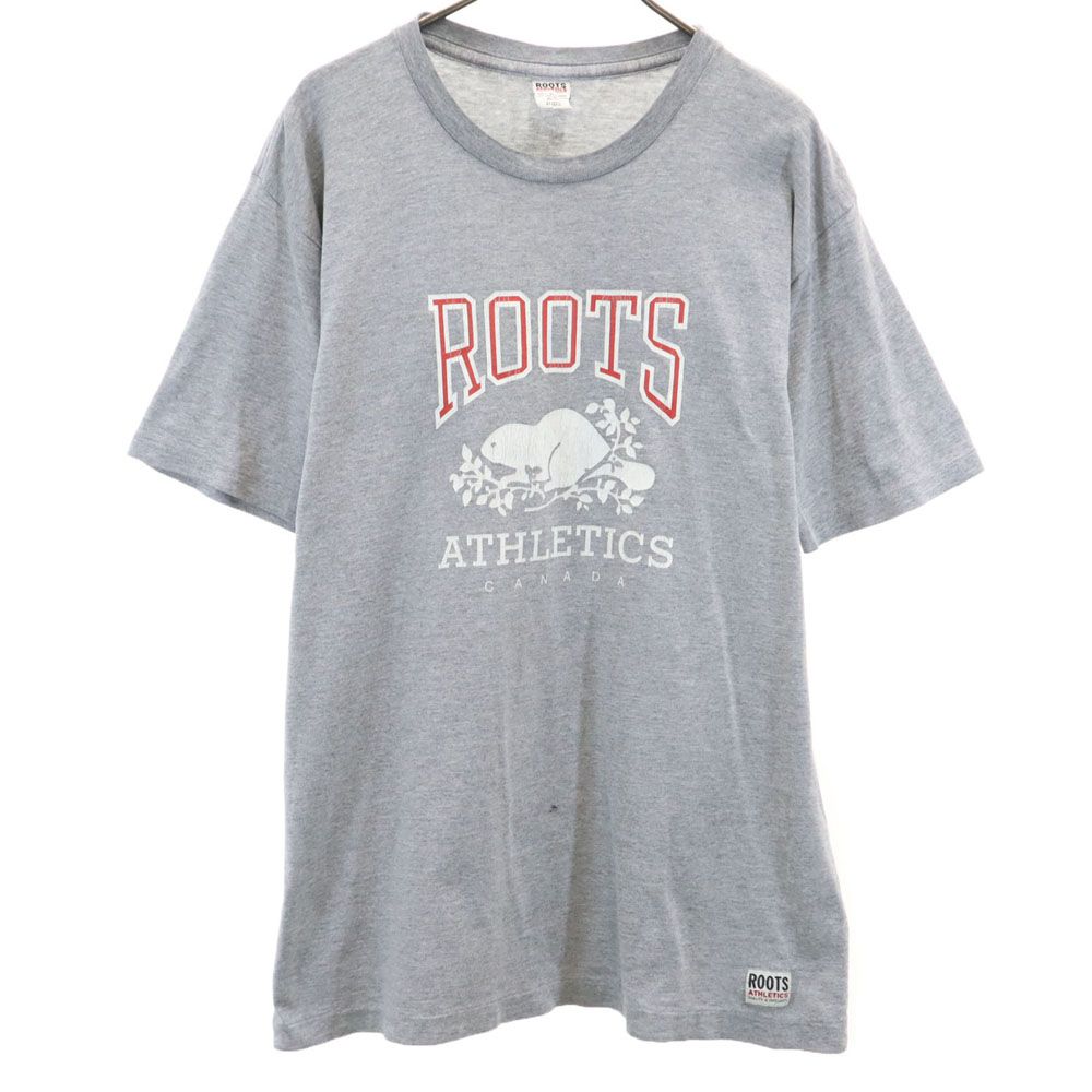 ルーツアスレチック 半袖 Tシャツ M グレー ROOTS ATHLETICS メンズ