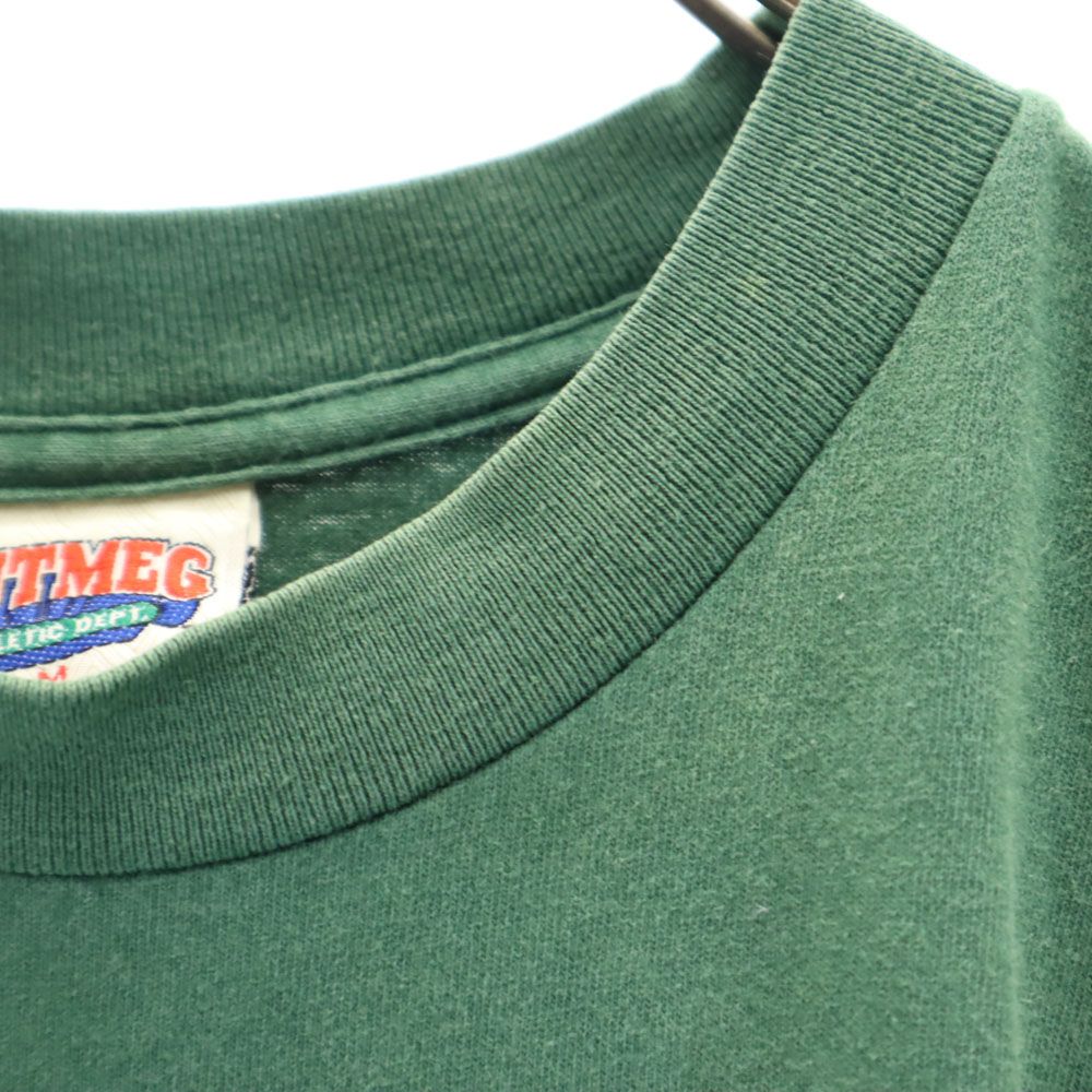 NUTMEG ナツメグ 90s USA製 オールド 半袖 Tシャツ M グリーン系 メンズ
