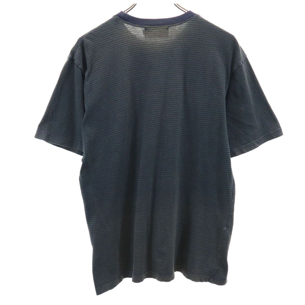 Polo by Ralph Lauren ポロバイラルフローレン 日本製 ボーダー柄 半袖 Tシャツ L 紺紫 メンズ