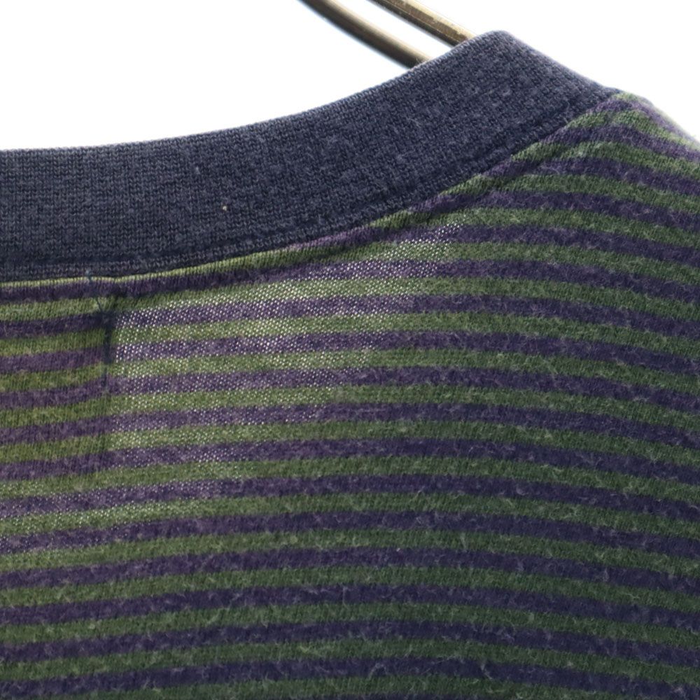 Polo by Ralph Lauren ポロバイラルフローレン 日本製 ボーダー柄 半袖 Tシャツ L 紺紫 メンズ