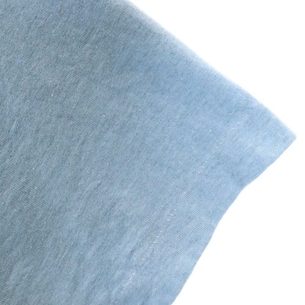 フルーツオブザルーム 90s BEST USA製 オールド プリント 半袖 Tシャツ L ブルー FRUIT OF THE LOOM メンズ