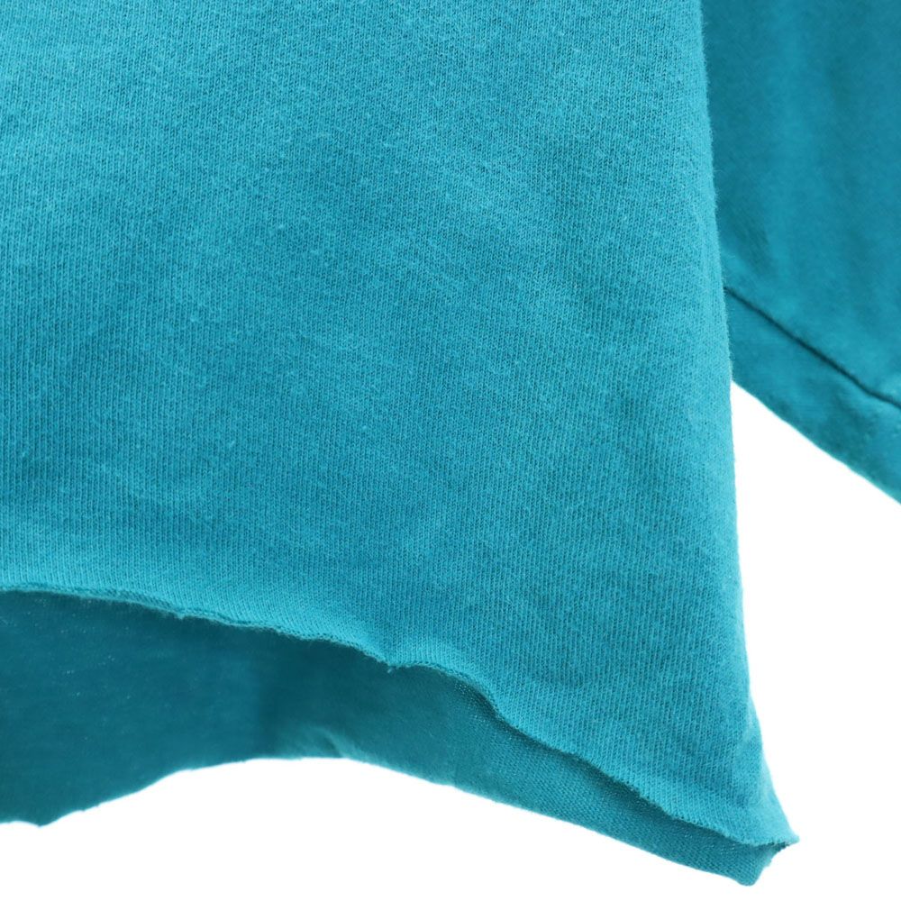 ステューシー バックプリント 半袖 カットオフ Tシャツ M ブルー系 STUSSY メンズ