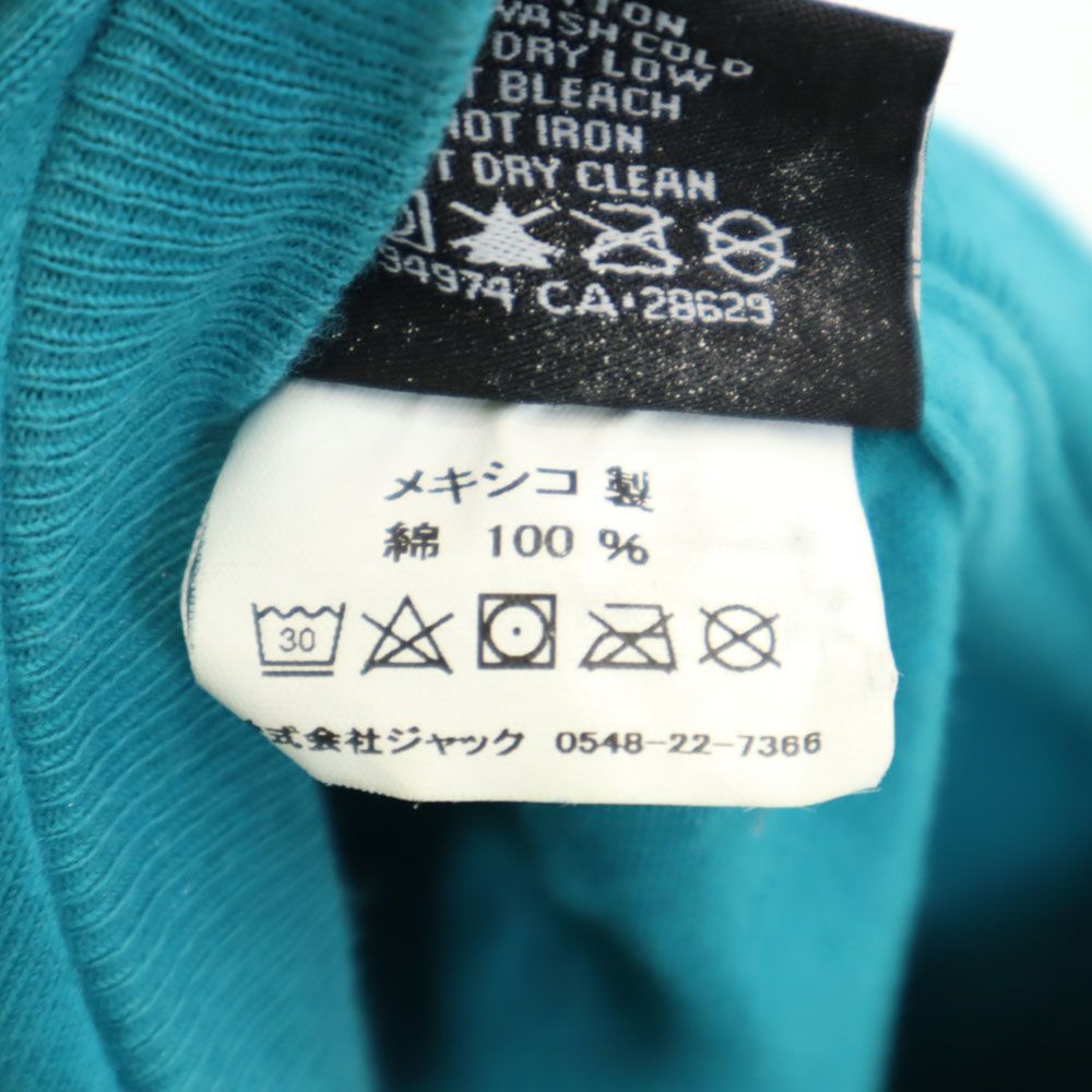 ステューシー バックプリント 半袖 カットオフ Tシャツ M ブルー系 STUSSY メンズ