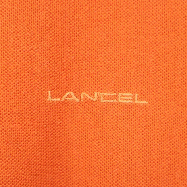 ランセル 半袖 ポロシャツ M オレンジ LANCEL 鹿の子 レディース