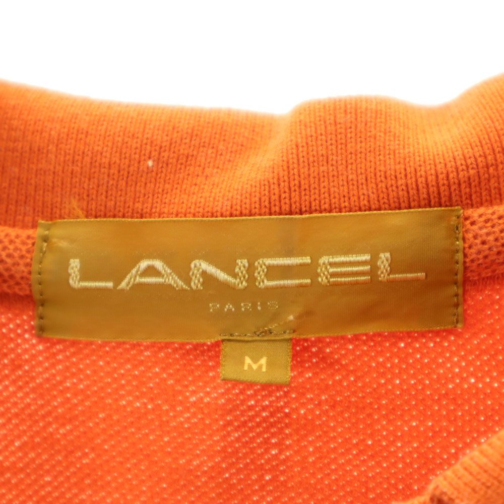 ランセル 半袖 ポロシャツ M オレンジ LANCEL 鹿の子 レディース