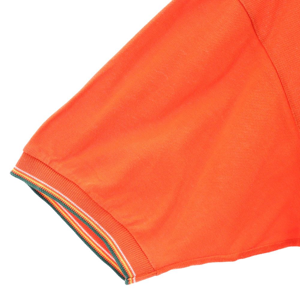 Missoni ミッソーニ イタリア製 半袖 ポロシャツ M オレンジ 鹿の子 メンズ