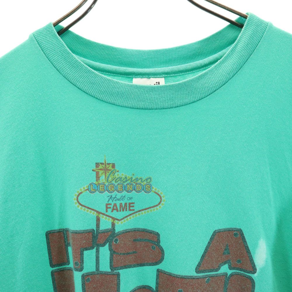 anbil アンビル 90s USA製 オールド 半袖 Tシャツ M エメラルドグリーン メンズ