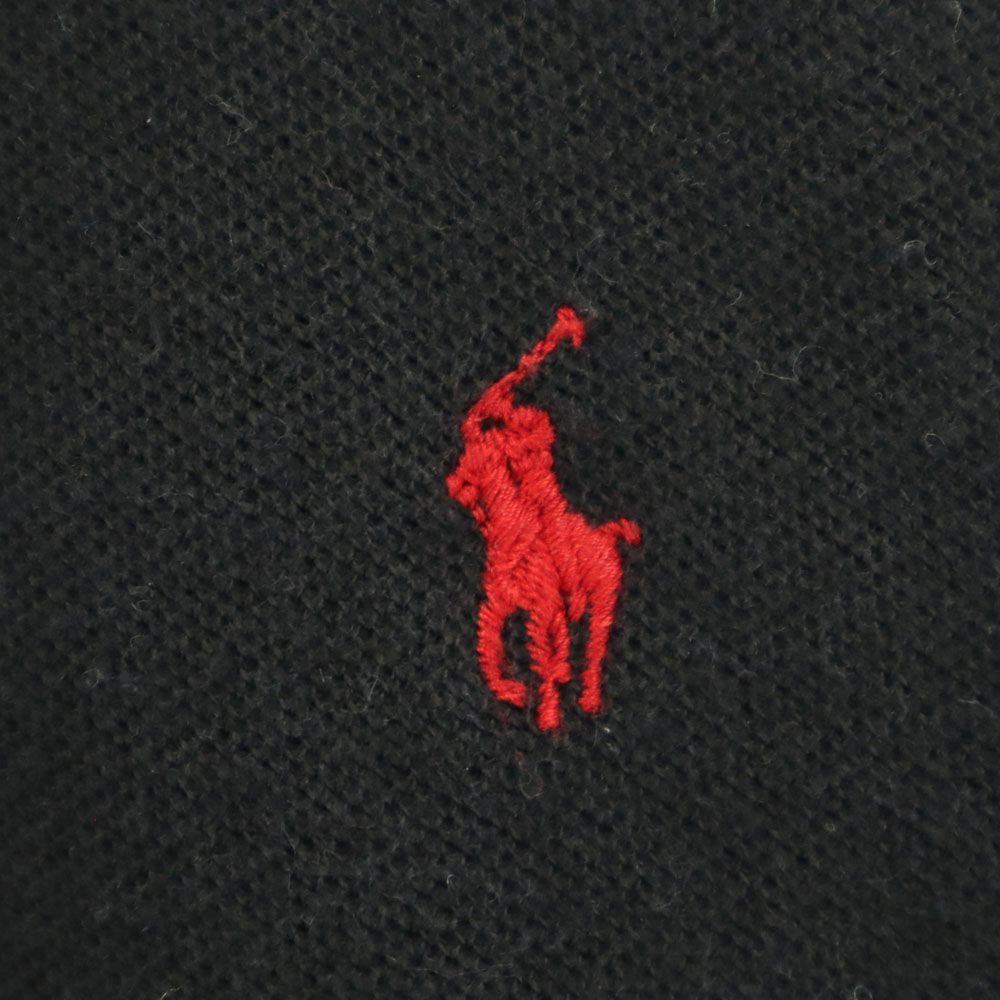 ポロバイラルフローレン 長袖 鹿の子 ポロシャツ LL ブラック Polo by Ralph Lauren メンズ