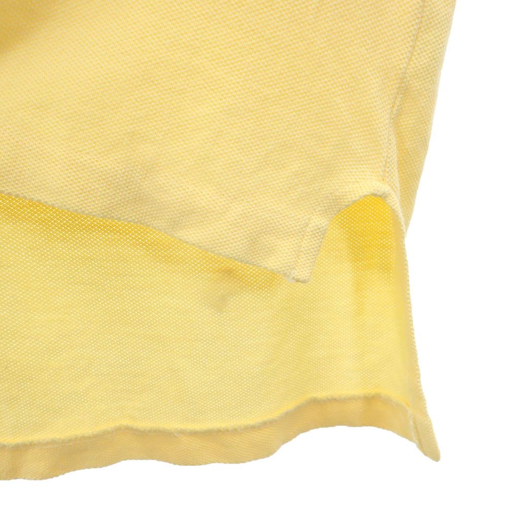 アイゾッドラコステ 90s USA製 オールド 半袖 鹿の子 ポロシャツ M イエロー IZOD LACOSTE メンズ