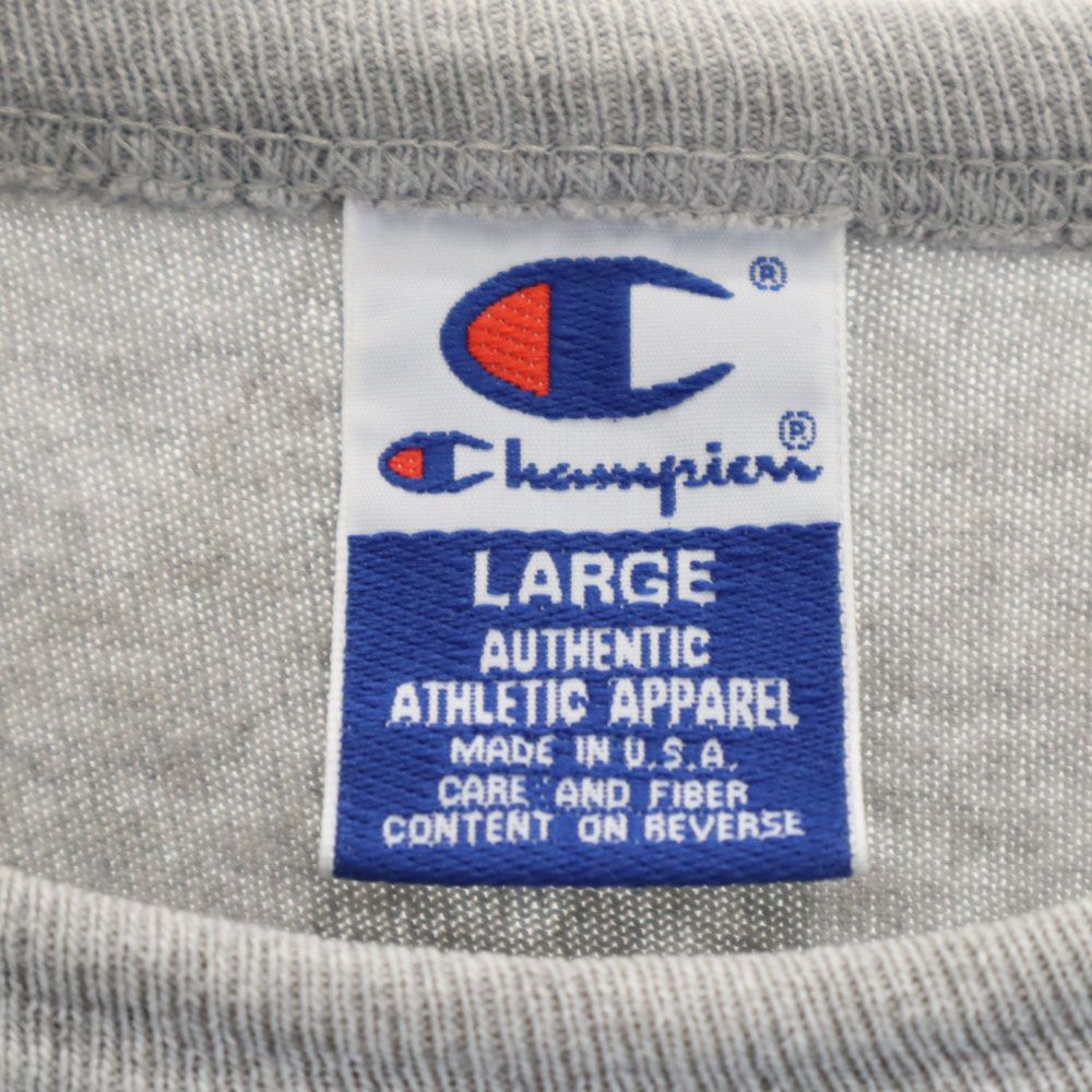 Champion チャンピオン 90s USA製 オールド 半袖 Tシャツ L グレー メンズ