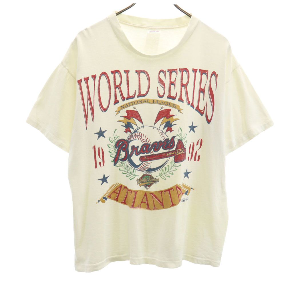 MILLER ミラー 90s USA製 MLB オールド プリント 半袖 Tシャツ L ホワイト メンズ