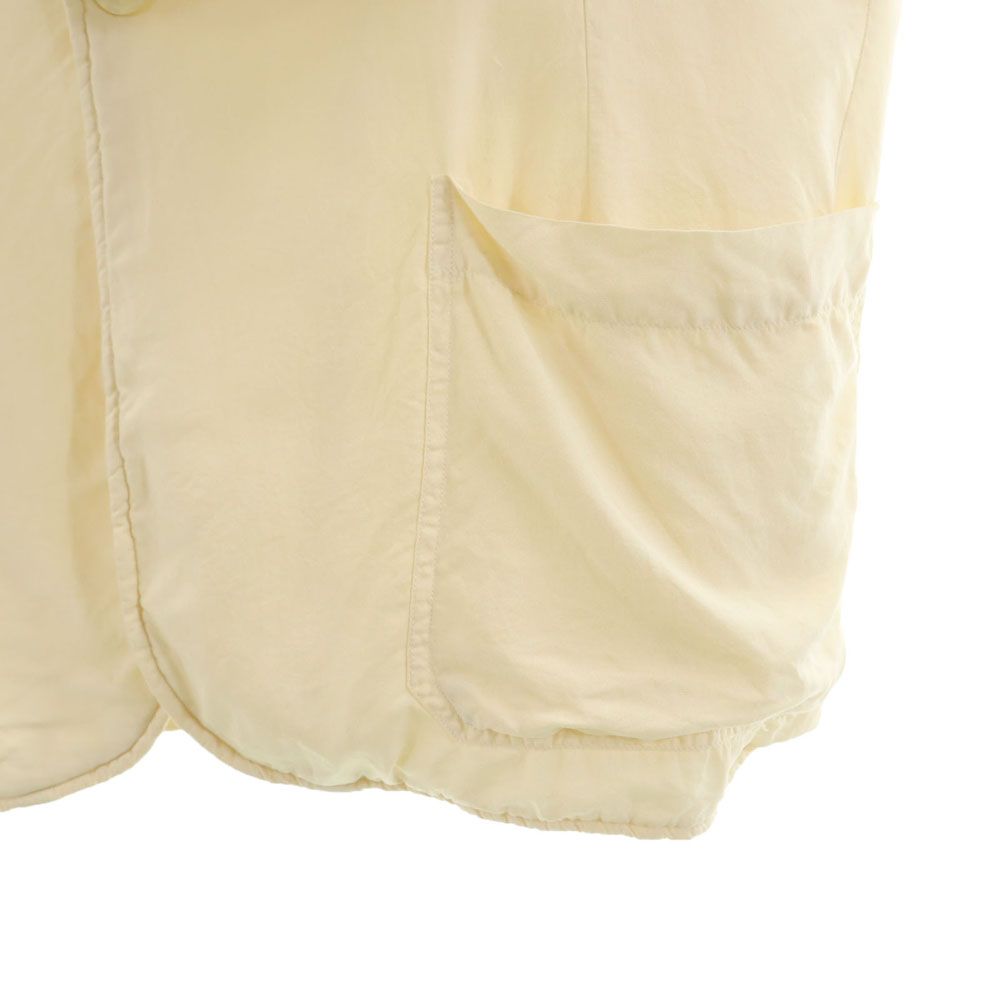 go silk 90s シルク100％ オールド デザイン 中綿入り テーラードジャケット 3 ベージュ系 メンズ