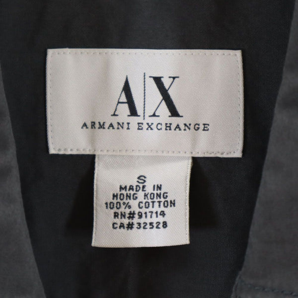 アルマーニエクスチェンジ 半袖 ワークシャツ S チャコールグレー ARMANI EXCHANGE メンズ