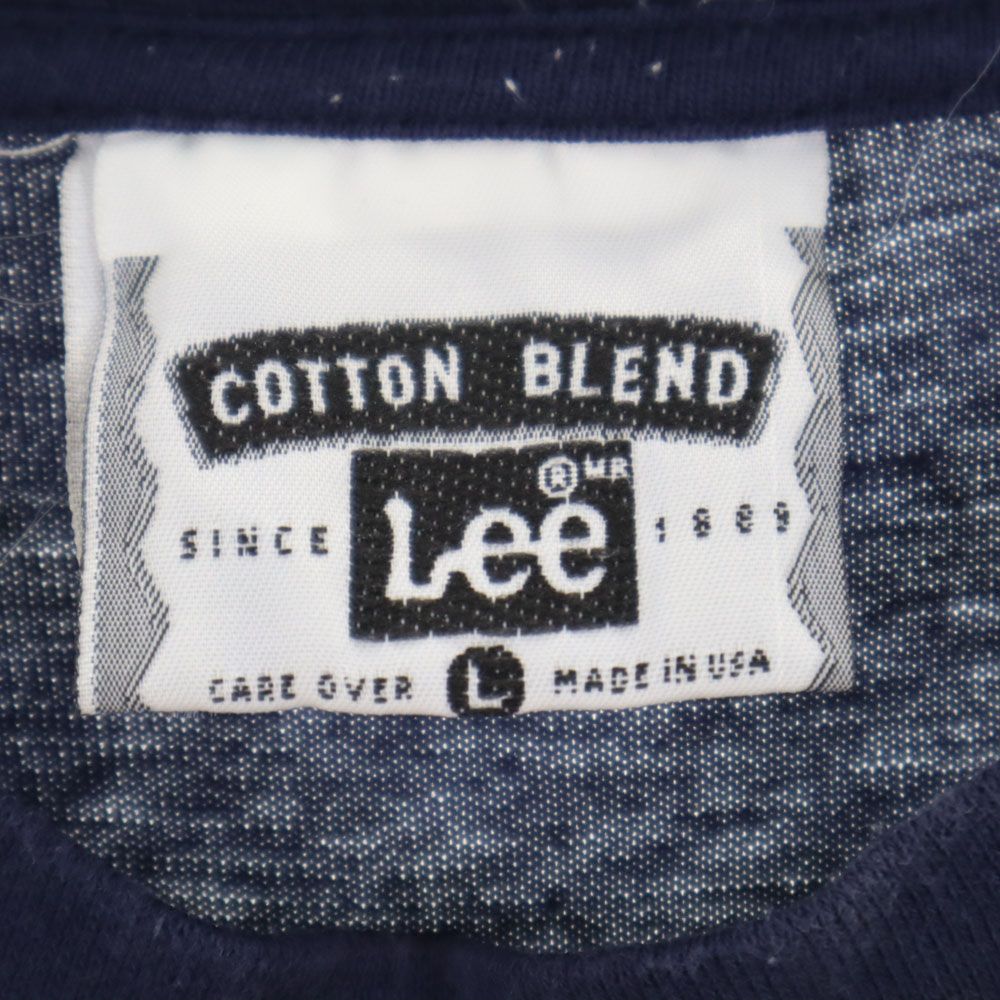 Lee リー 90s USA製 オールド 半袖 Tシャツ L ネイビー メンズ