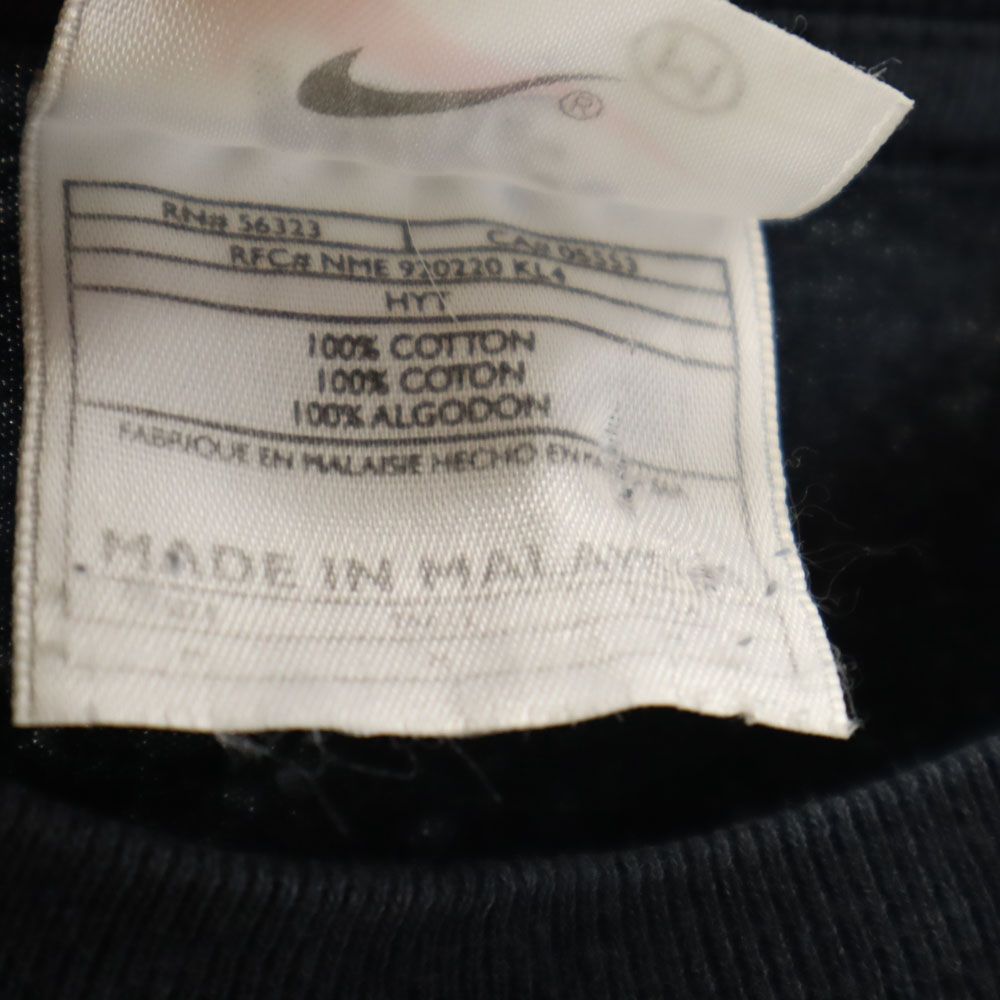 ナイキ 90s オールド バックプリント 半袖 Tシャツ M 黒 NIKE メンズ