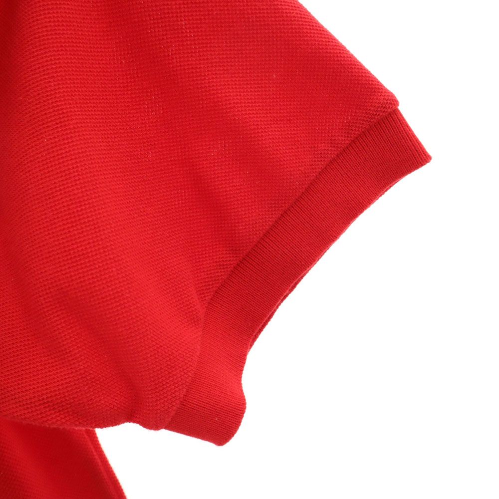 LACOSTE ラコステ 半袖 ポロシャツ 3 レッド 鹿の子 メンズ